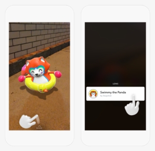 Sharing A Lens With A Friend - Unlock Animated Objects On Snapchat