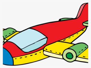 Library Cartoon Airplane Clipart - Toy Plane Clip Art