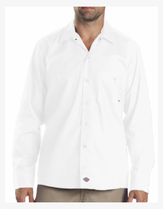 Dickies Adult Long Sleeve Industrial Poplin Work Shirt