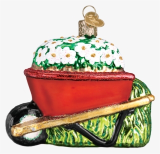 Wheelbarrow 36236 Old World Christmas Ornament - Kiwi Glass Ornament By Old World Christmas