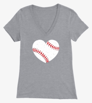 Baseball Love V-neck - T-shirt