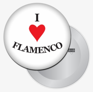 I Love Flamenco Button / Magnet - Ballet