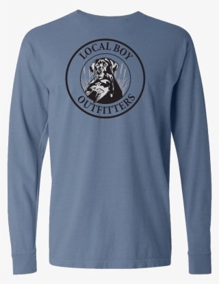 Dog With Duck Long Sleeve T-shirt - Local Boy Outfitters Men's Dog Banana - M