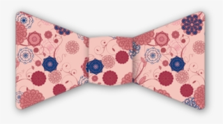 Backyard Floral Bow Tie - Polka Dot