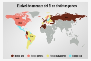 El Estado Islámico Publica Un Mapa Con Sus "unidades - World Map 2d Png