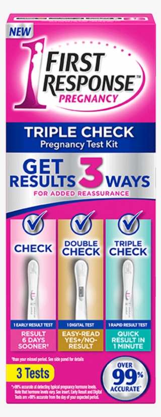 Product Early Pregnancy Test - First Response Triple Check Pregnancy Test