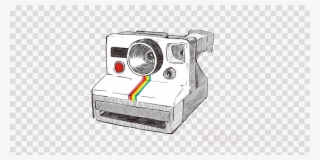 Polaroid Camera Drawing Clipart Instant Camera Drawing - Camara Polaroid Dibujo