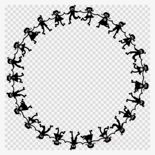 Circle Of Kids Holding Hands Clipart Clip Art - Children In A Circle Clipart