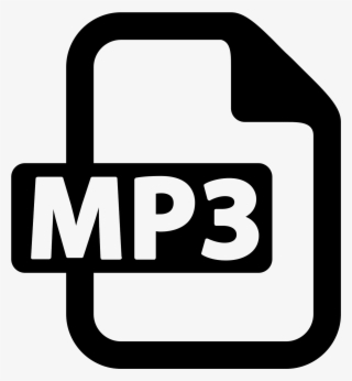 An Mp3 Icon Is Represented By A Piece Of Paper That - Mp3 Icon