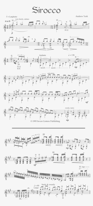 Siroccosample - Sheet Music