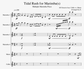 Tidal Rush For Marimba Sheet Music For Percussion Download - Music
