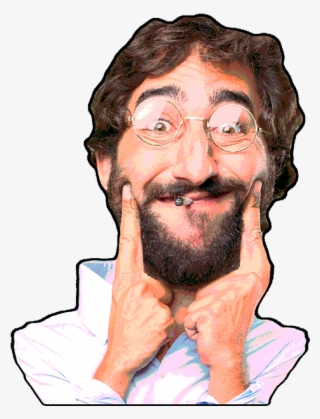 Happy Hippie Messages Sticker-2 - Cigarette