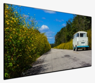 Hippie Van Flower Power Canvas Print - Canvas Print