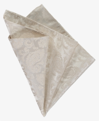 Pocket Square Paisley Champagne 1 - Champagne Color Pocket Squares