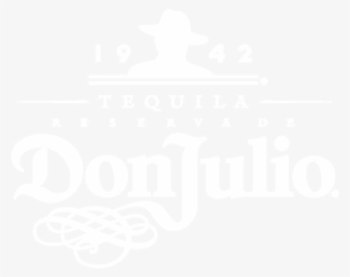 Don Julio Logo White - Don Julio Waitstation Bar Mat