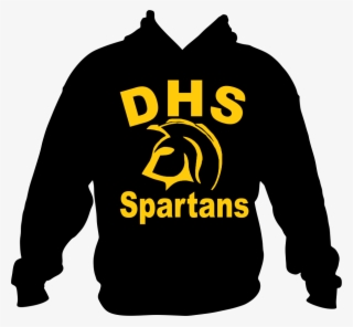 Hoodie Gildan Dhs Spartan Logo (yellow)