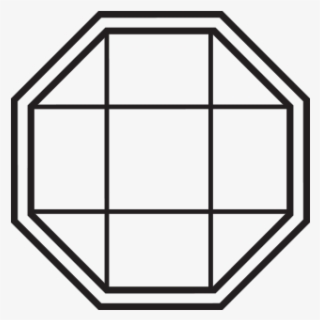 Octagon Shape Png - Line Art
