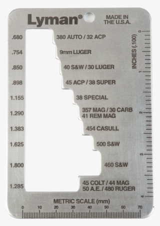 Lyman 7832217 E-zee Case Length Gauge All Over 70 Rifle/pistol - Lyman E-zee Case Gauge Pistol & Revolver