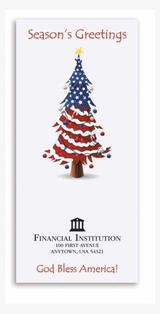 Holiday Drive Up Envelopes Printed Four Color Litho, - Holiday Currency Envelopes - Patriotic Season's Greetings
