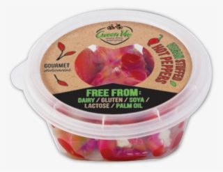 Hot Red Peppers Stuffed With Spread - Greenvie Gefüllte Scharfe Rote Paprika - 250g