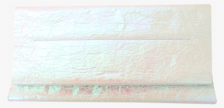 Jil Sander Joy Clutch In Pink Iridescent Crinkled Pvc - Placemat