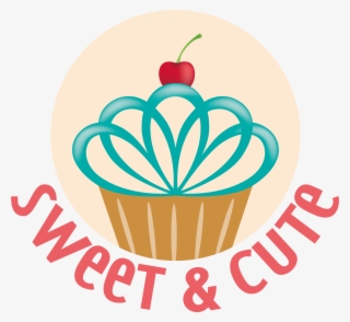 Sweet &cute - Cupcake Vector Logo Png