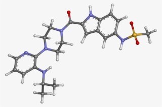 Delavirdine Ball And Stick - Chemistry