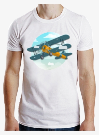 Camisa Avião - Personalized Round Neck T-shirt One Side A3 Printed,