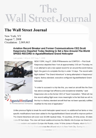 The Wall Street Journal Fired Its Chief Foreign Affairs - Scott Kasprowicz