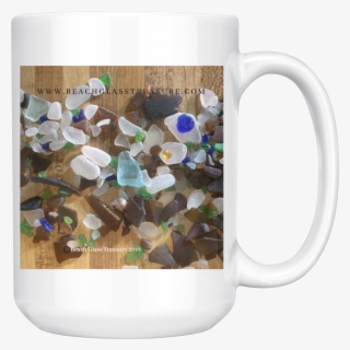 Beach Glass Treasures In A Pile Coffee/tea Mug - Sea Glass