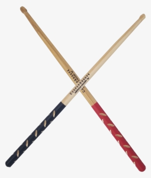 Drumsticks Drawing Pair Banner Black And White - Cross Drum Sticks