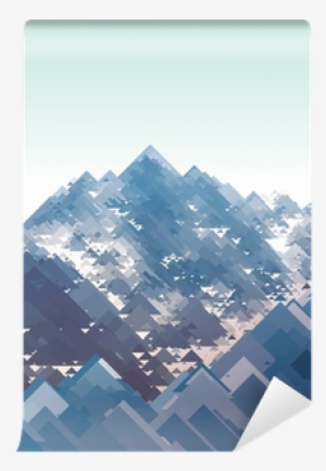 Mountains, Vector Geometric Illustration Consisting - Illustration