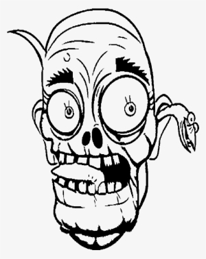 Face Zombie Coloring For Kids - Colouring Zombies For Kids