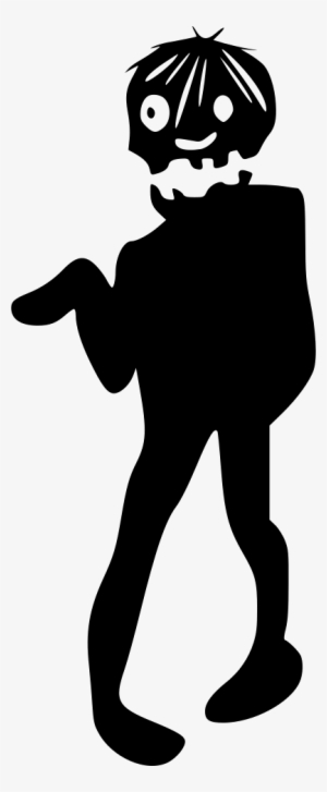 Zombie Walking Dead Following - Silhouette