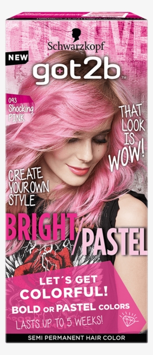 Got2b Color Com Bright Pastel 093 Shocking Pink - Schwarzkopf Pink Hair Dye