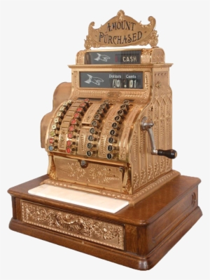 An Old Cash Register - Old Cash Register Png