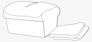 Drawn Bread Bread Line - Loaf Bread Clip Art Black And White