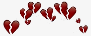 Hearts Broken Emojis Apple Iphone Crown Brokenheart - Iphone Heart Emoji Crown