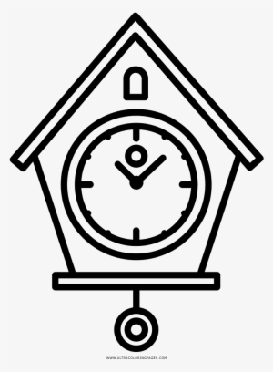 Old Clock Coloring Page - Icon