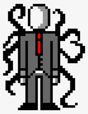 Slender Man - Pixel Art Slenderman