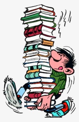 Biblio 26 - Gaston Lagaffe Pile De Livres