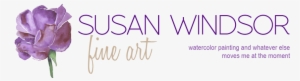 Susan Windsor Fine Art - Purple Rose Watercolor Art Print - Mini By Susan Windsor