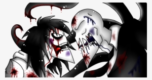 Killer Drawing Slender Man Clipart Stock - Imagen De Slenderman Vs Jeff The Killer