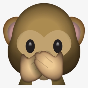 Monkey Emoji With Flower Crown Png - Speak No Evil Monkey Emoji Png