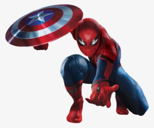 Cw Spider-man Shield Promo - Spiderman Civil War Promo Art