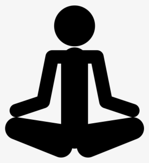 Person Silhouette In Meditation Posture In Spa Comments - Meditation