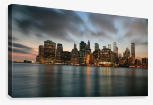 New York City Skyline At Dusk Canvas Print - Cityscape