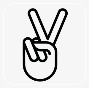 Peace Sign Hand Drawing Hand Peace Sign Drawing - Peace Sign No Background
