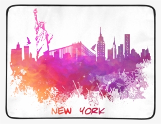 New York City Skyline 7 Beach Mat