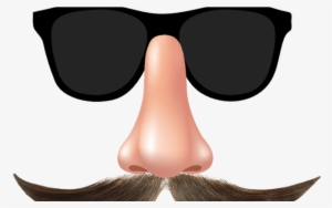 Curly Mustache With Clip Art Beauty Within - Groucho Marx Glasses Png